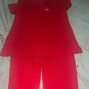 Red figs scrubs xxs petite